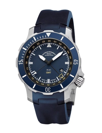 Men's watch / unisex MÜHLE-GLASHÜTTE, S.A.R. Seebataillon GMT / 45mm, SKU: M1-28-62-KB-II | watchphilosophy.co.uk
