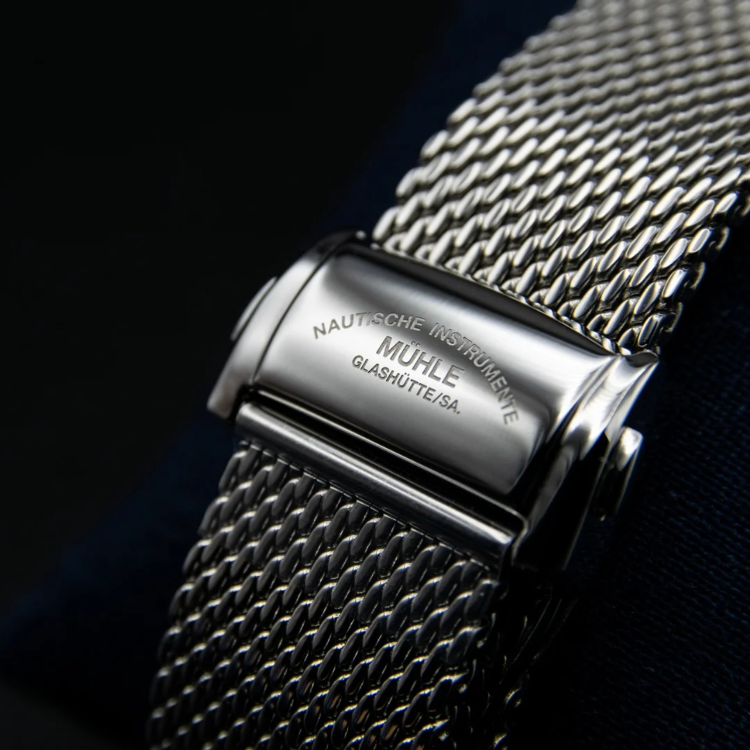 Men's watch / unisex MÜHLE-GLASHÜTTE, Panova Blue / 40mm, SKU: M1-40-72-MB | watchphilosophy.co.uk