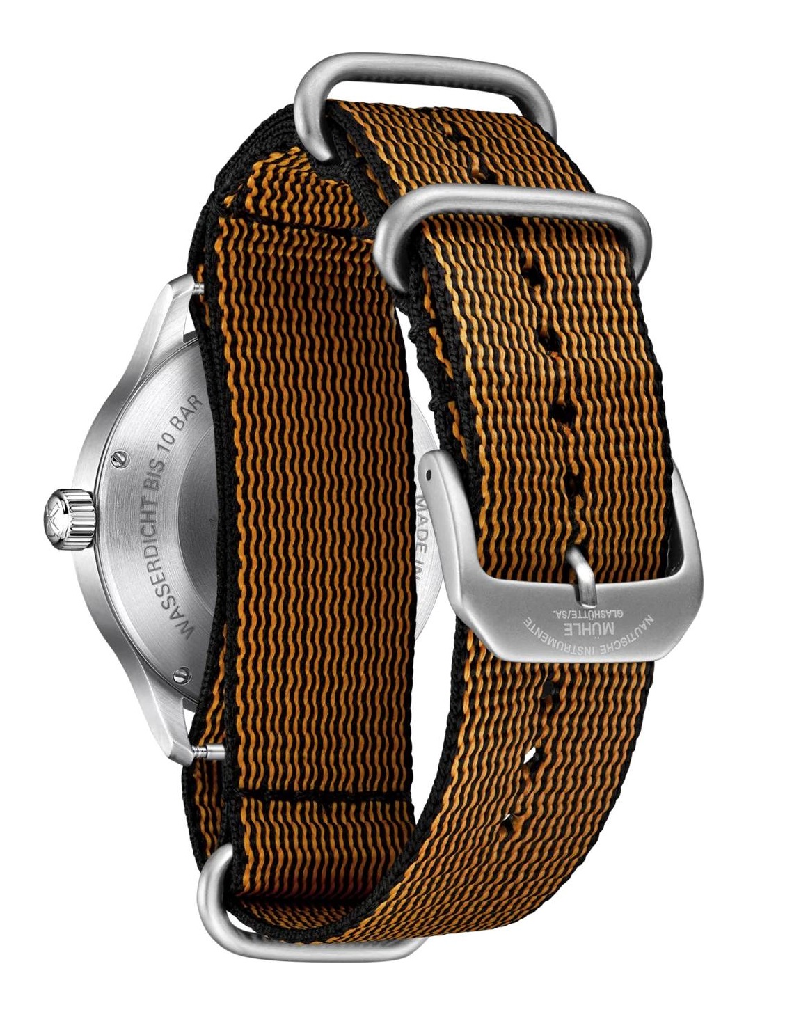 Men's watch / unisex MÜHLE-GLASHÜTTE, Panova Turquoise / 40mm, SKU: M1-40-79-NB-III | watchphilosophy.co.uk