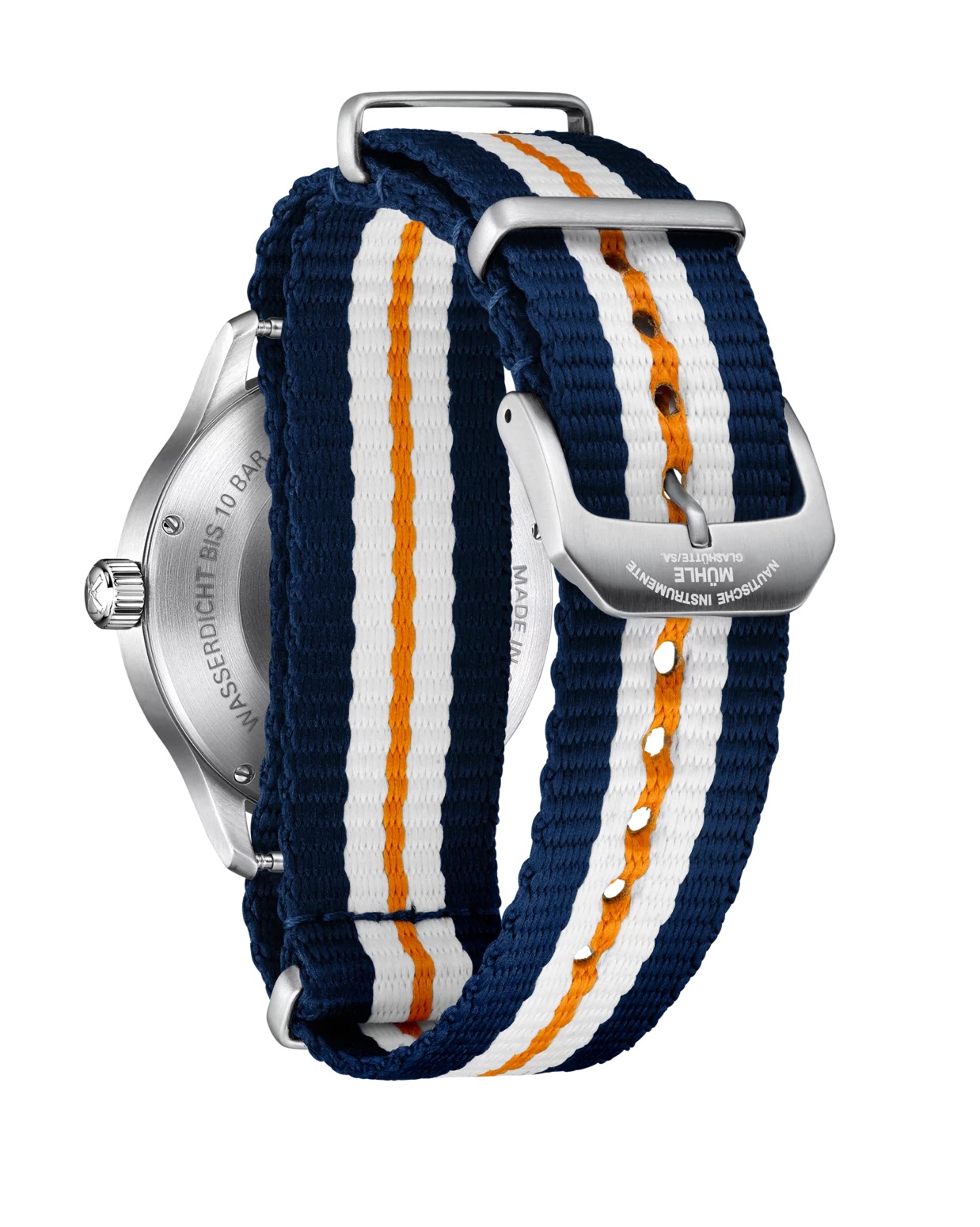 Men's watch / unisex MÜHLE-GLASHÜTTE, Panova Turquoise Blue / 40 mm, SKU: M1-40-79-NB-I | watchphilosophy.co.uk