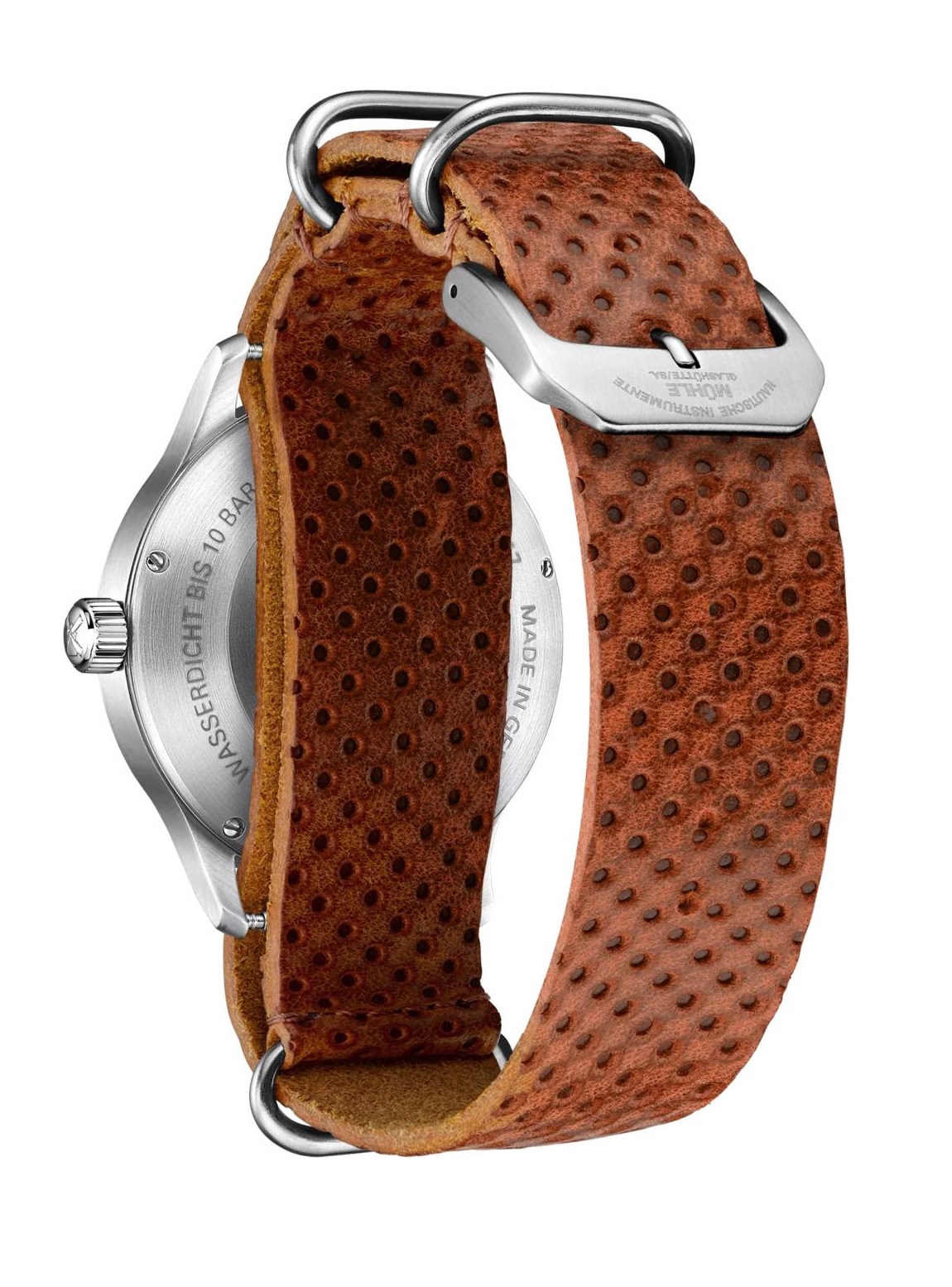 Men's watch / unisex MÜHLE-GLASHÜTTE, Panova Turquoise Blue / 40mm, SKU: M1-40-79-NB-L-I | watchphilosophy.co.uk