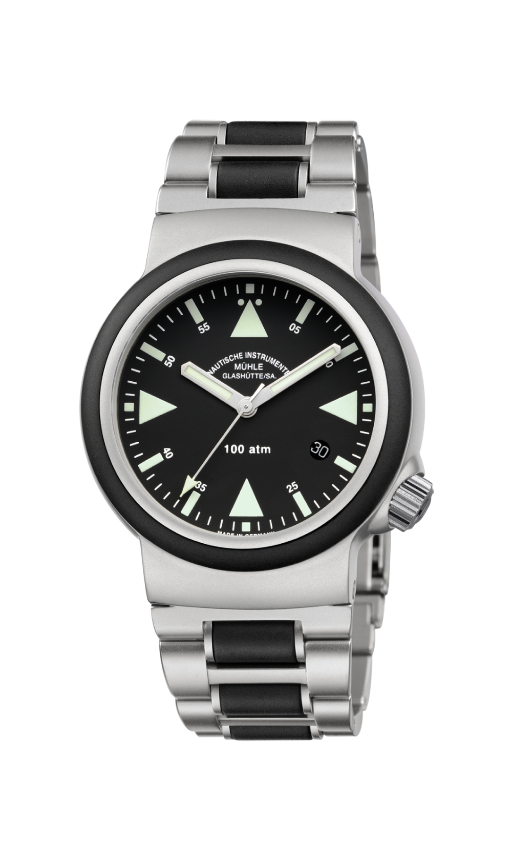 Men's watch / unisex MÜHLE-GLASHÜTTE, S.A.R. Rescue-Timer / 42 mm, SKU: M1-41-03-MB | watchphilosophy.co.uk