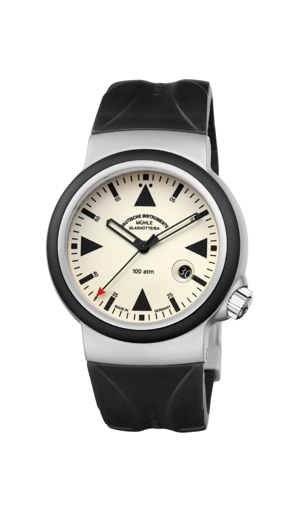 Men's watch / unisex MÜHLE-GLASHÜTTE, S.A.R. Rescue-Timer / 42 mm, SKU: M1-41-08-KB | watchphilosophy.co.uk