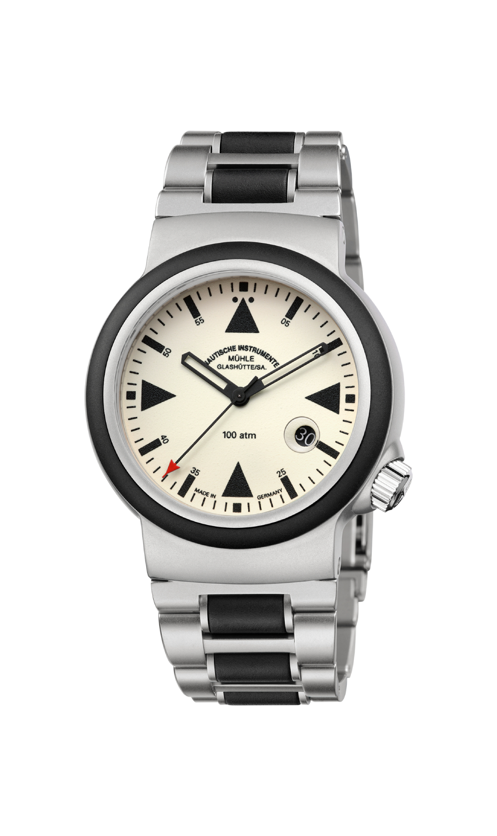 Men's watch / unisex MÜHLE-GLASHÜTTE, S.A.R. Rescue-Timer / 42 mm, SKU: M1-41-08-MB | watchphilosophy.co.uk
