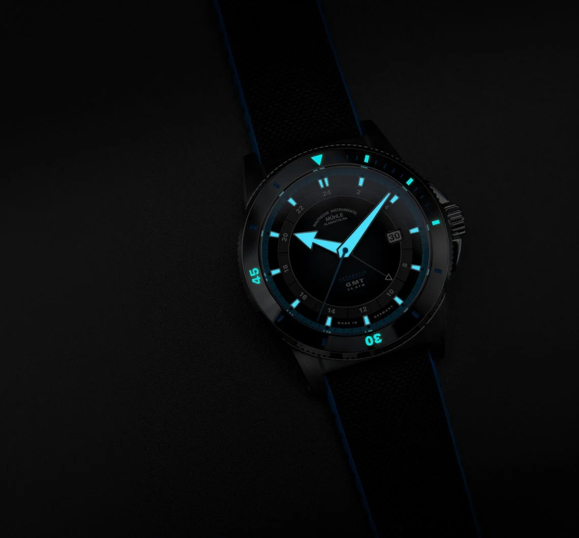 Men's watch / unisex  MÜHLE-GLASHÜTTE, Sportivo Travel GMT / 42.50mm, SKU: M1-52-13-CK | watchphilosophy.co.uk