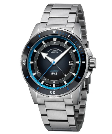 Men's watch / unisex  MÜHLE-GLASHÜTTE, Sportivo Travel GMT / 42.50mm, SKU: M1-52-13-MB | watchphilosophy.co.uk