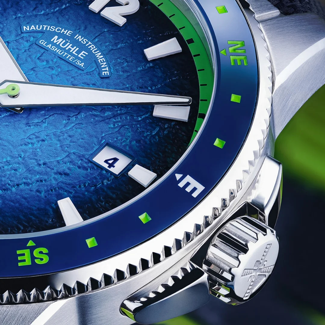 Men's watch / unisex  MÜHLE-GLASHÜTTE, Sportivo Compass Date / 42.50mm, SKU: M1-52-22-MB | watchphilosophy.co.uk