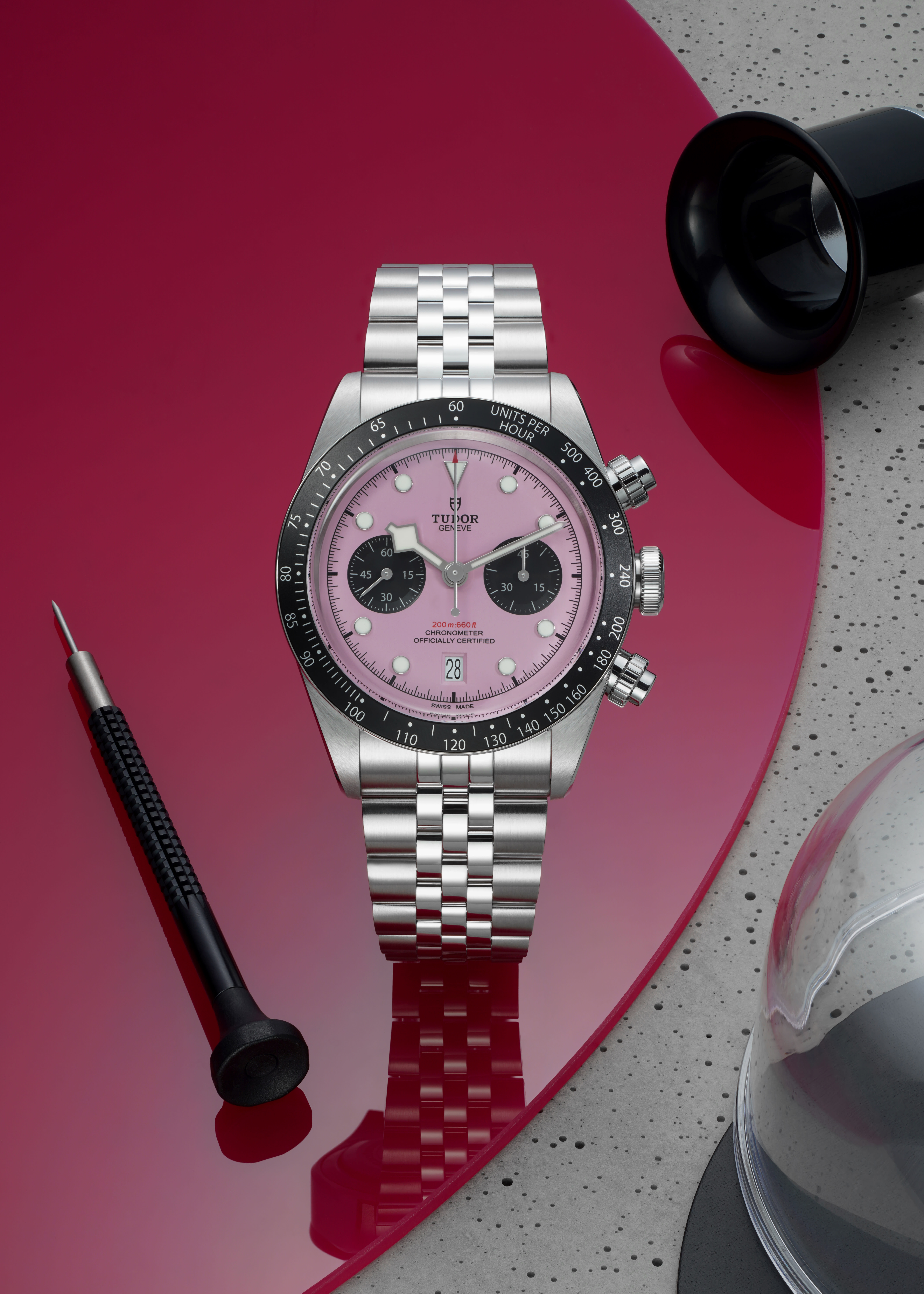 Men's watch / unisex TUDOR, Black Bay Chrono Pink / 41mm, SKU: M79360N-0019 | watchphilosophy.co.uk