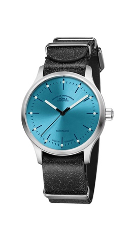 Men's watch / unisex  MÜHLE-GLASHÜTTE, Panova Turquoise / 40mm, SKU: M1-40-79-NB-L-III | watchphilosophy.co.uk