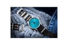 Men's watch / unisex MÜHLE-GLASHÜTTE, Panova Turquoise / 40mm, SKU: M1-40-79-NB-L-III | watchphilosophy.co.uk