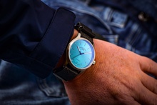 Men's watch / unisex MÜHLE-GLASHÜTTE, Panova Turquoise / 40mm, SKU: M1-40-79-NB-L-III | watchphilosophy.co.uk