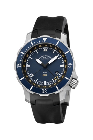 Men's watch / unisex MÜHLE-GLASHÜTTE, S.A.R. Seebataillon GMT / 45mm, SKU: M1-28-62-KB | watchphilosophy.co.uk