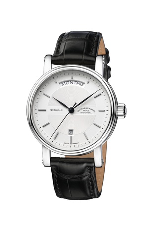 Men's watch / unisex MÜHLE-GLASHÜTTE, Teutonia II Day/Date / 41 mm, SKU: M1-33-65-LB | watchphilosophy.co.uk