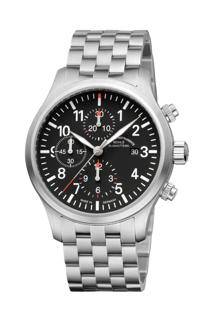 Men's watch / unisex MÜHLE-GLASHÜTTE, Terrasport I Chronograph / 44 mm, SKU: M1-37-74-MB | watchphilosophy.co.uk