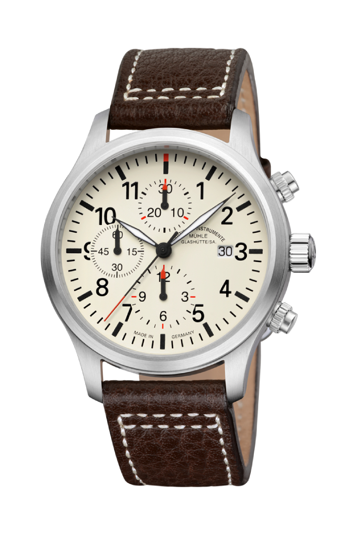 Men's watch / unisex MÜHLE-GLASHÜTTE, Terrasport I Chronograph / 44 mm, SKU: M1-37-77-LB | watchphilosophy.co.uk
