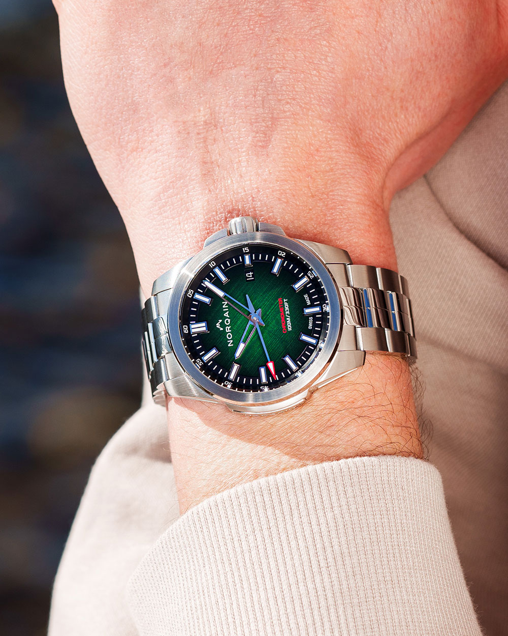 Men's watch / unisex NORQAIN, Independence Green Gradient / 40mm, SKU: N3008S03A/ES301/150SI | watchphilosophy.co.uk