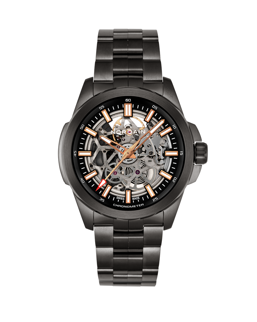 Men's watch / unisex NORQAIN, Independence Skeleton DLC / 42mm, SKU: NB3000B03A/303/102BI | watchphilosophy.co.uk