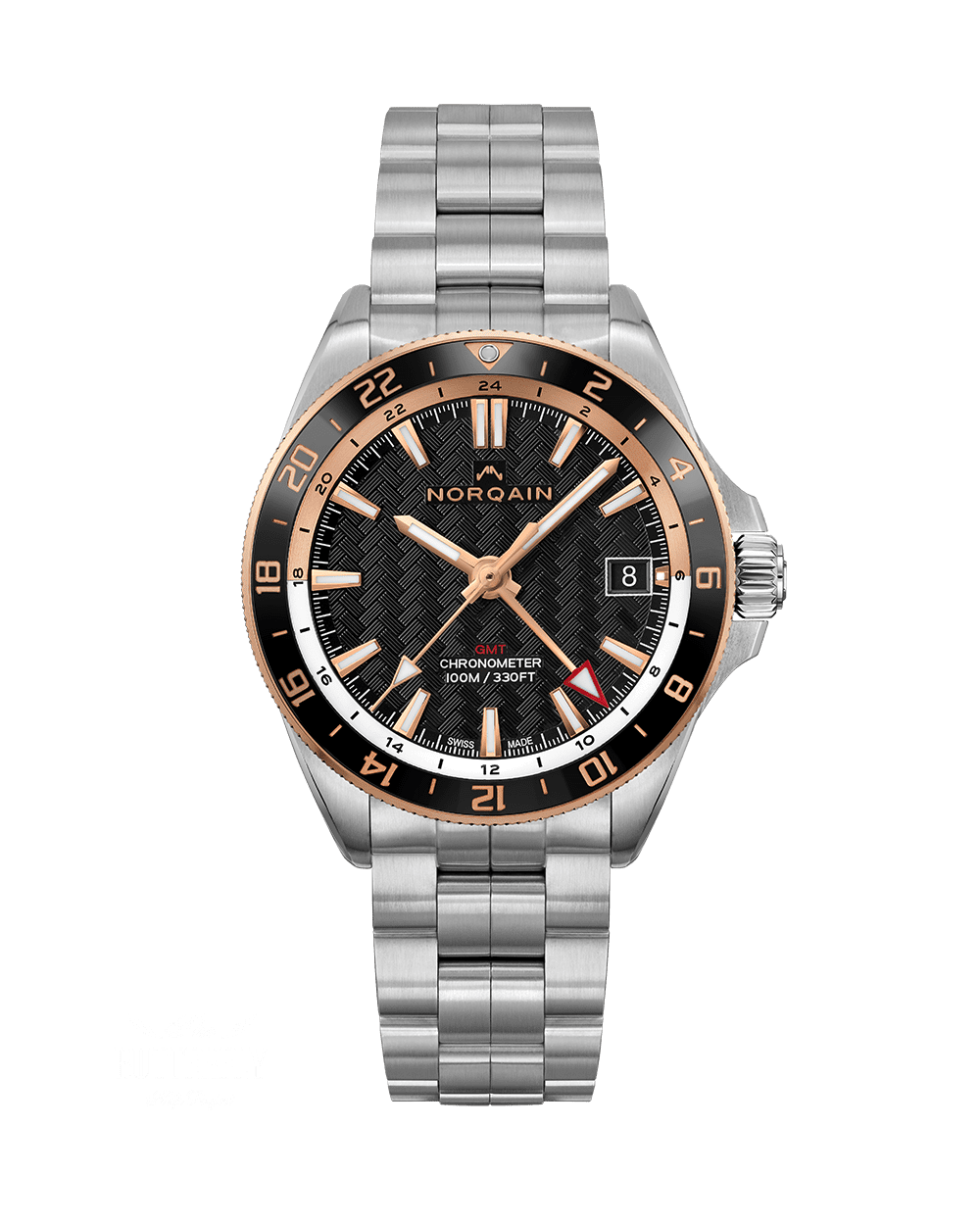 Men's watch / unisex  NORQAIN, Adventure Neverest GMT Limited Edition / 41mm, SKU: NN1100SGC1CG/BG113/150SSG | watchphilosophy.co.uk