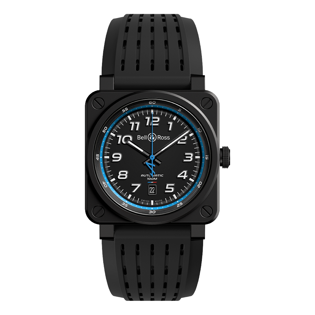 Men's watch / unisex BELL & ROSS, BR 03-92 A522 / 42mm, SKU: BR0392-A522-CE/SRB | watchphilosophy.co.uk