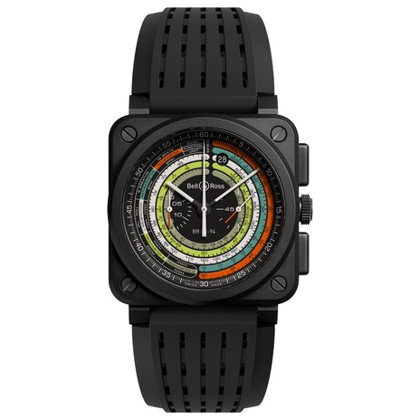 Men's watch / unisex BELL & ROSS, BR 03-94 Multimeter / 42mm, SKU: BR0394-SW-CE/SRB | watchphilosophy.co.uk