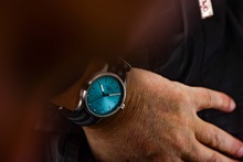 Men's watch / unisex MÜHLE-GLASHÜTTE, Panova Turquoise / 40mm, SKU: M1-40-79-NB-IV | watchphilosophy.co.uk