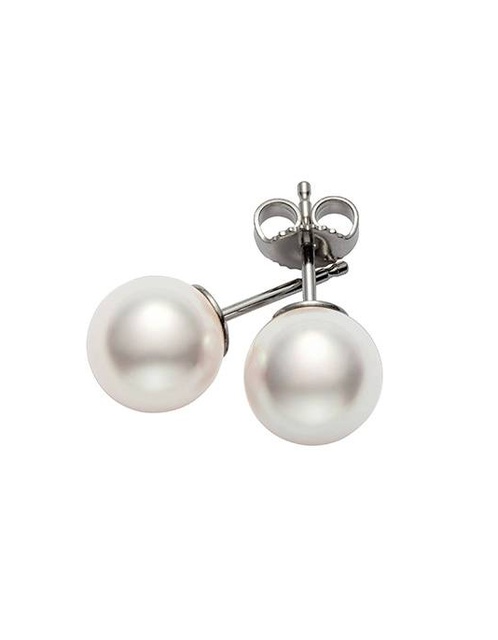 Women Jewellery MIKIMOTO, Classic Akoya Pearl AA 6.0x6.5mm White Gold, SKU: PES603W | watchphilosophy.co.uk