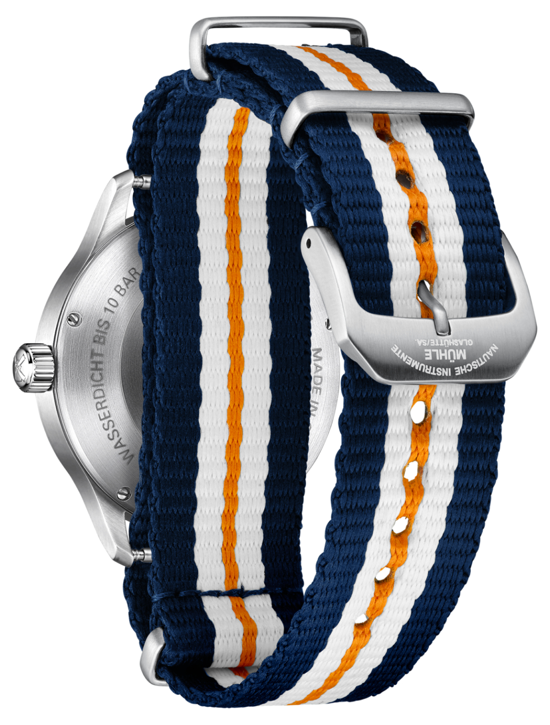 Men's watch / unisex MÜHLE-GLASHÜTTE, Panova Grey / 40mm, SKU: M1-40-75-NB-I | watchphilosophy.co.uk