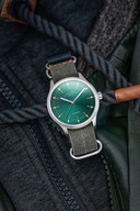 Men's watch / unisex MÜHLE-GLASHÜTTE, Panova Green / 40mm, SKU: M1-40-76-NB-II | watchphilosophy.co.uk