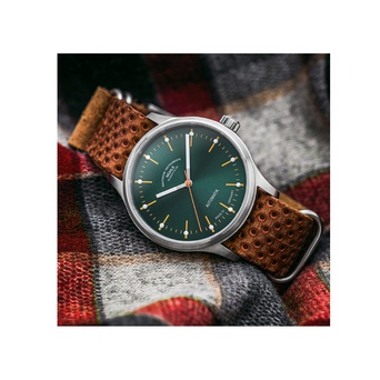 Men's watch / unisex MÜHLE-GLASHÜTTE, Panova Green / 40mm, SKU: M1-40-76-LB-I | watchphilosophy.co.uk