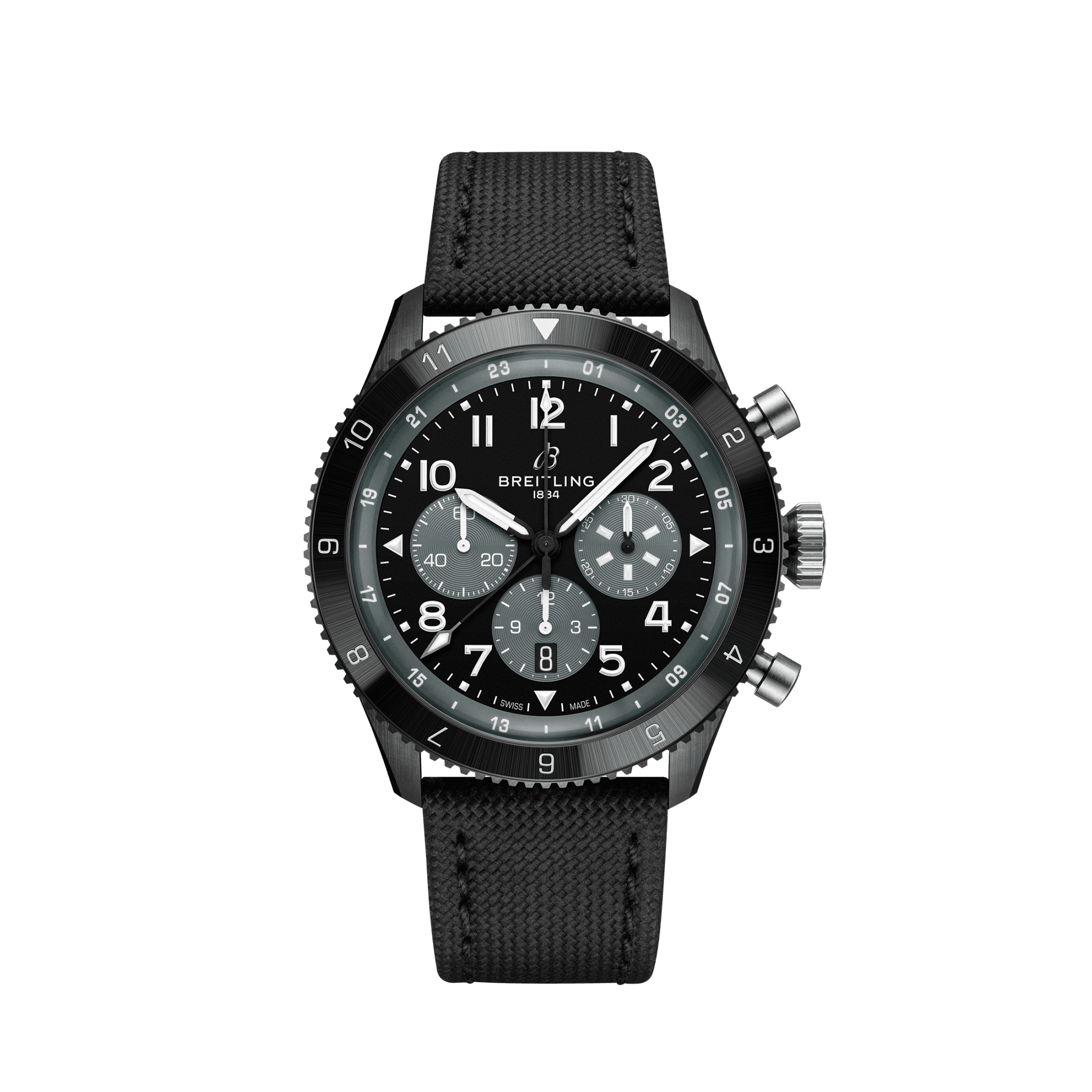 Men's watch / unisex BREITLING, Super AVI B04 Chronograph GMT Mosquito Night Fighter / 46mm, SKU: SB04451A1B1X1 | watchphilosophy.co.uk