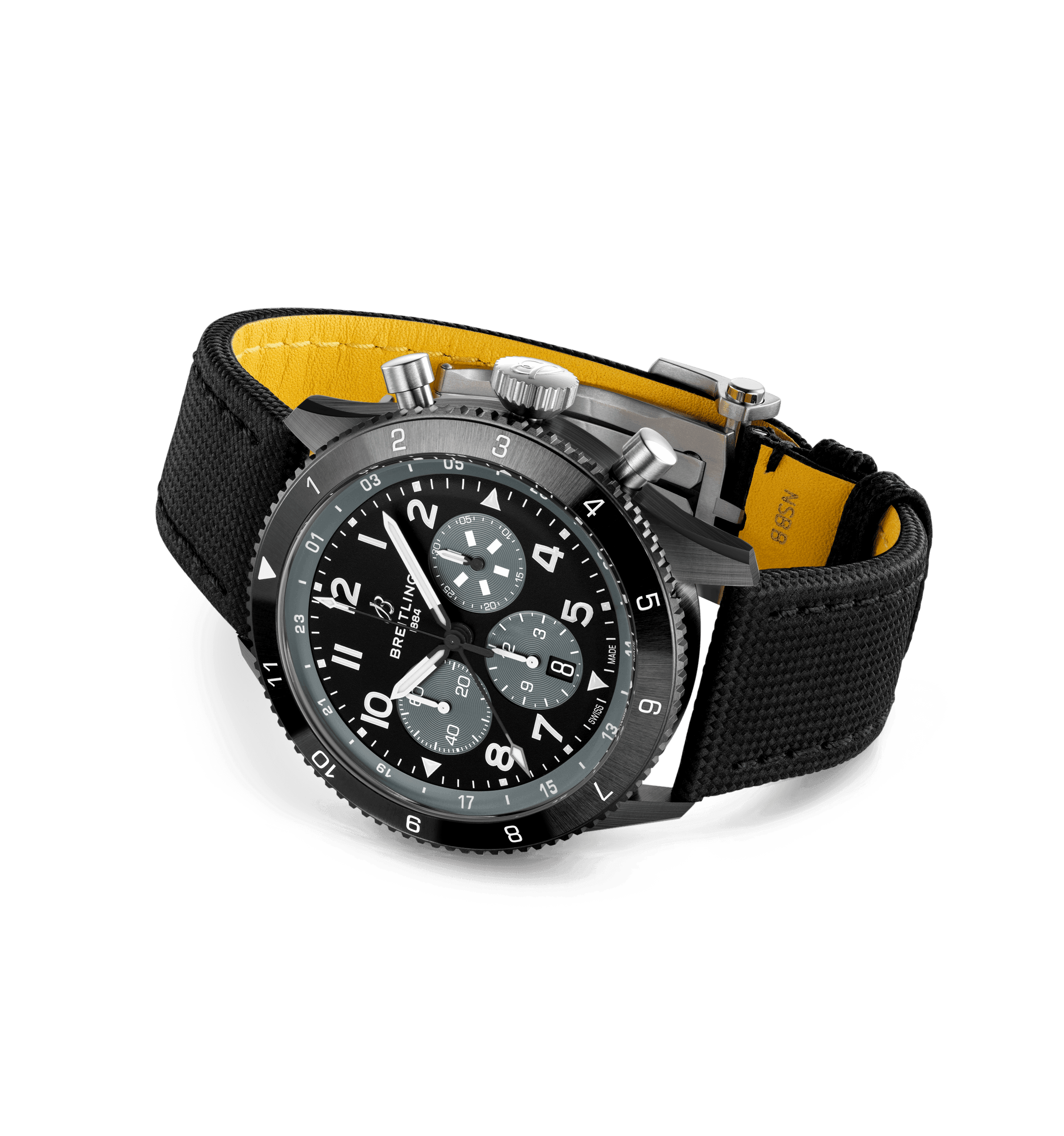 Men's watch / unisex BREITLING, Super AVI B04 Chronograph GMT Mosquito Night Fighter / 46mm, SKU: SB04451A1B1X1 | watchphilosophy.co.uk