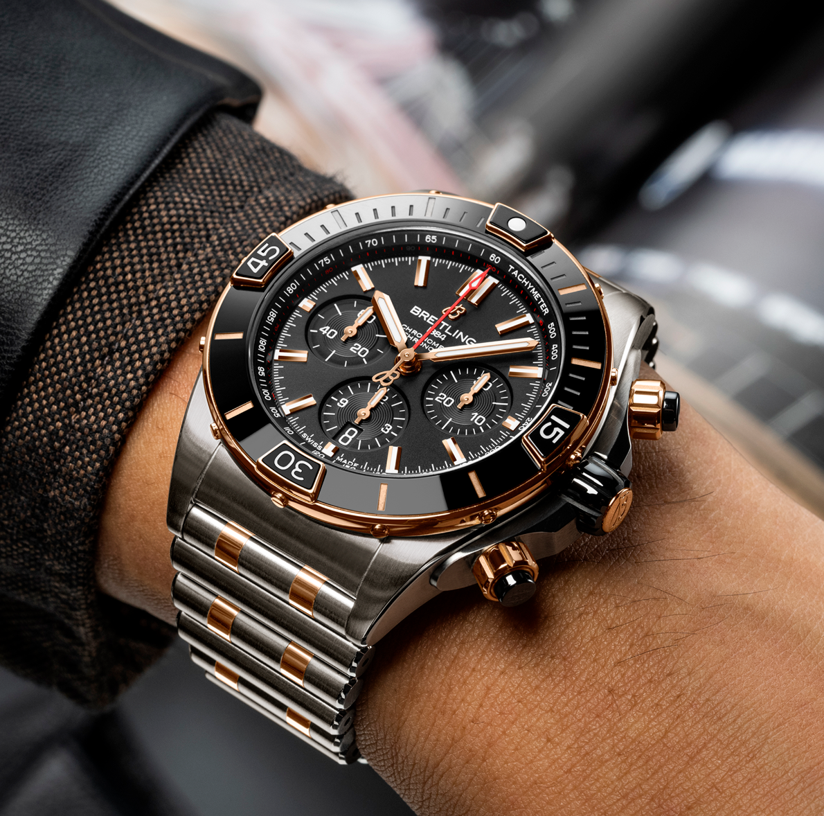 Men's watch / unisex BREITLING, Super Chronomat / 44mm, SKU: UB0136251B1U1 | watchphilosophy.co.uk