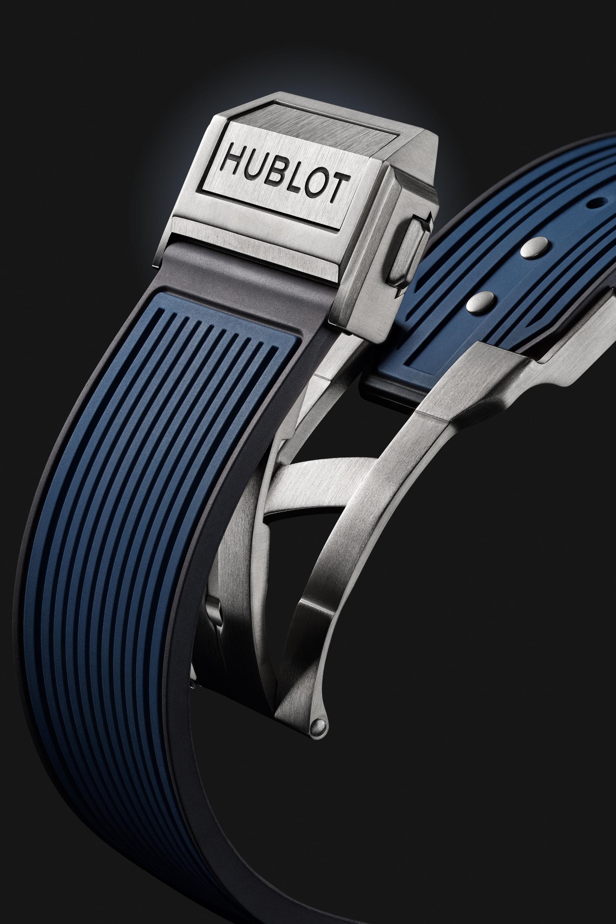 Men's watch / unisex HUBLOT, Spirit Of Big Bang Titanium Blue Ceramic / 42mm, SKU: 642.NL.7170.RX | watchphilosophy.co.uk