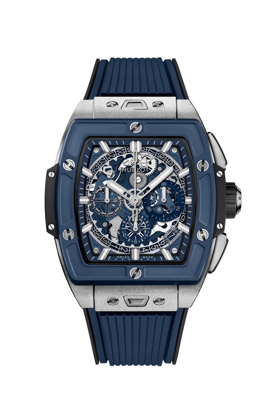 Men's watch / unisex HUBLOT, Spirit Of Big Bang Titanium Blue Ceramic / 42mm, SKU: 642.NL.7170.RX | watchphilosophy.co.uk