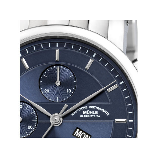 Men's watch / unisex MÜHLE-GLASHÜTTE, Teutonia II Chronograph / 42 mm, SKU: M1-30-92-MB | watchphilosophy.co.uk