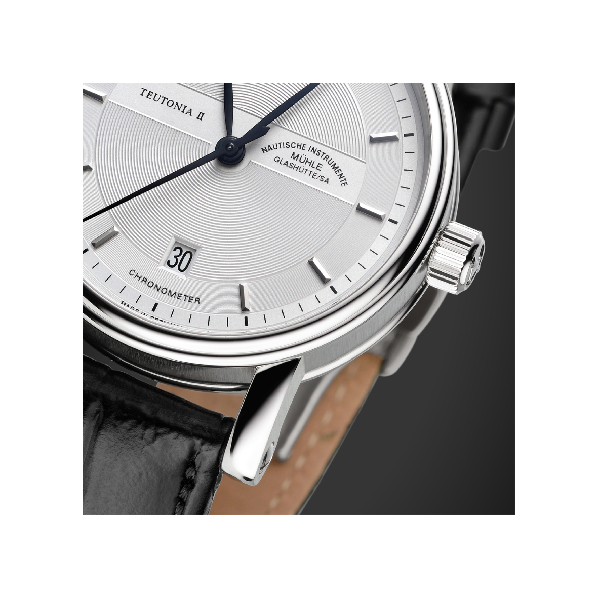 Men's watch / unisex MÜHLE-GLASHÜTTE, Chronometer / 39 mm, SKU: M1-30-45-LB | watchphilosophy.co.uk
