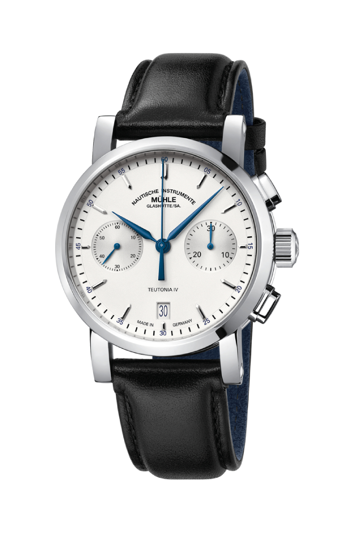Men's watch / unisex MÜHLE-GLASHÜTTE, Teutonia IV Chronograph / 39 mm, SKU: M1-44-35-LB | watchphilosophy.co.uk