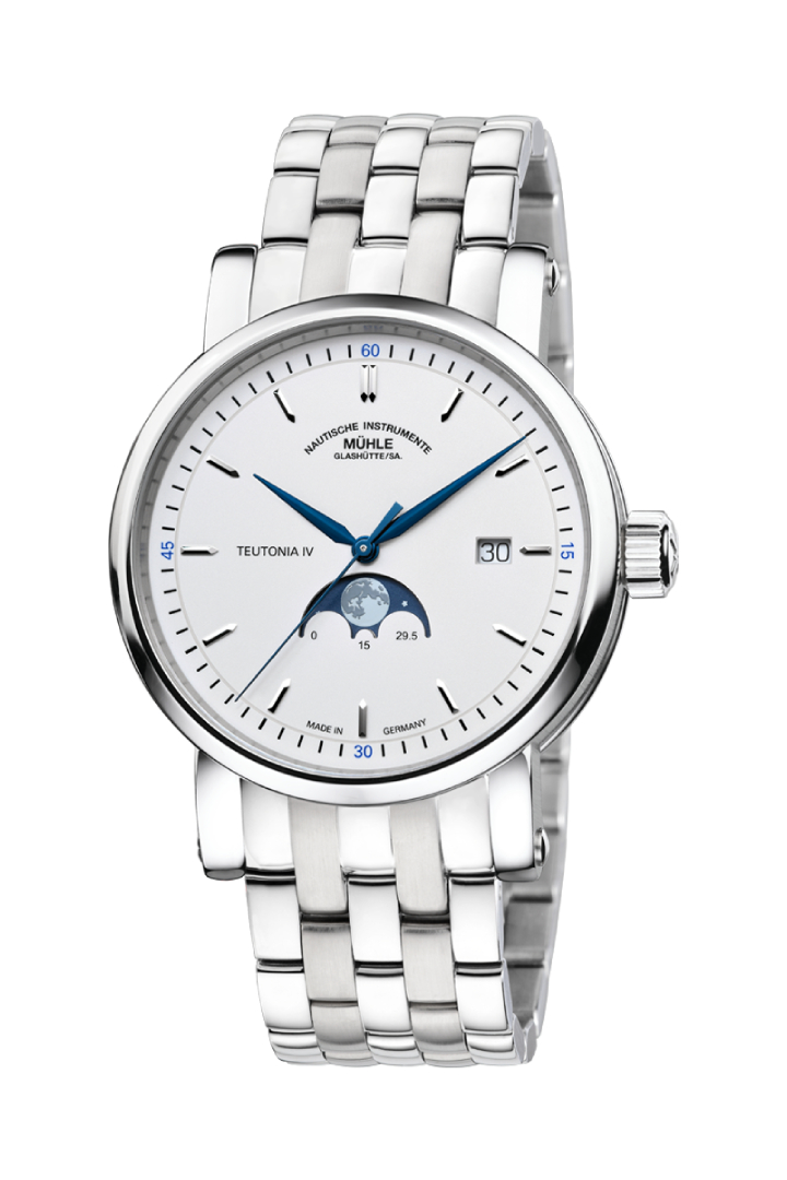 Men's watch / unisex  MÜHLE-GLASHÜTTE, Teutonia IV Moonphase / 41 mm, SKU: M1-44-05-MB | watchphilosophy.co.uk