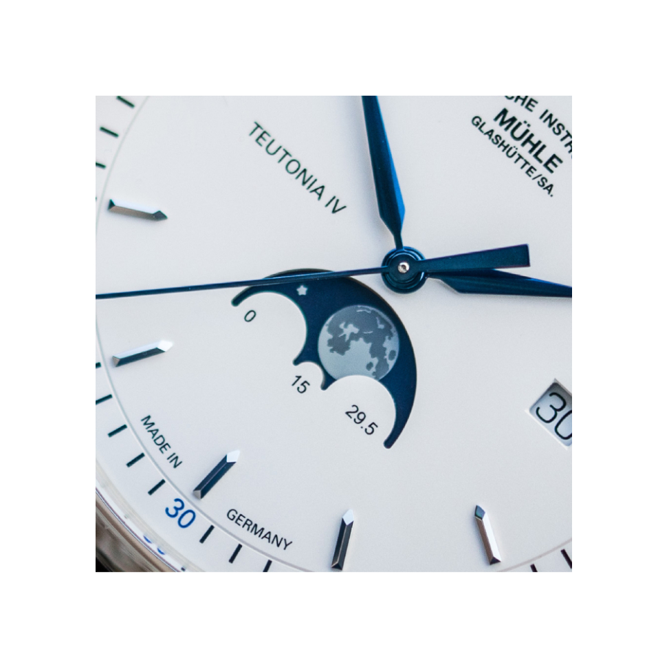 Men's watch / unisex  MÜHLE-GLASHÜTTE, Teutonia IV Moonphase / 41 mm, SKU: M1-44-05-MB | watchphilosophy.co.uk