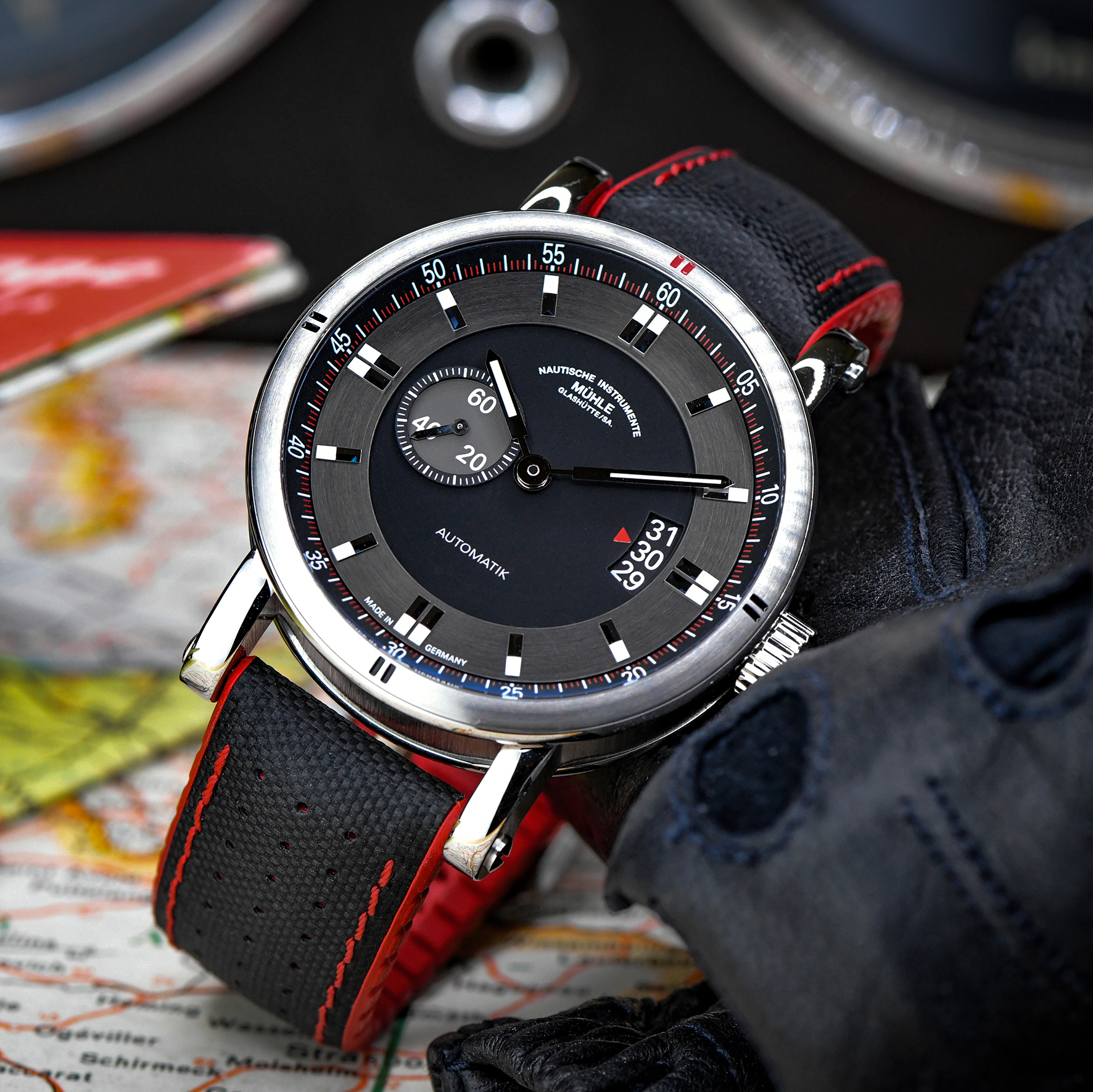 Men's watch / unisex MÜHLE-GLASHÜTTE, Teutonia Sport II / 41.6 mm, SKU: M1-29-73-LK | watchphilosophy.co.uk