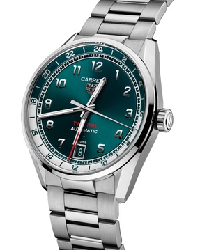 Men's watch / unisex TAG HEUER, Carrera Day Twin-Time / 41mm, SKU: WDA2114.BA0043 | watchphilosophy.co.uk
