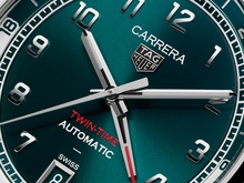 Men's watch / unisex TAG HEUER, Carrera Day Twin-Time / 41mm, SKU: WDA2114.BA0043 | watchphilosophy.co.uk