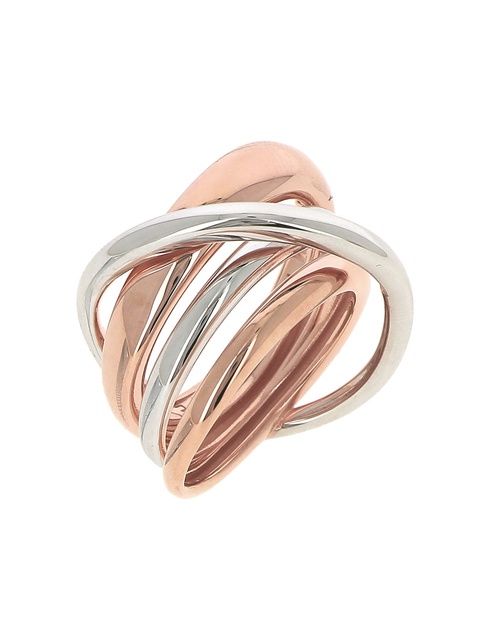Women Jewellery PESAVENTO, Forever Chic Rhodium - Pink Silver Rings, SKU: WPLVA1889 | watchphilosophy.co.uk