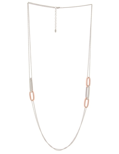 Women Jewellery PESAVENTO, Forever Chic Rhodium - Pink Silver Necklace, SKU: WPLVE1911 | watchphilosophy.co.uk
