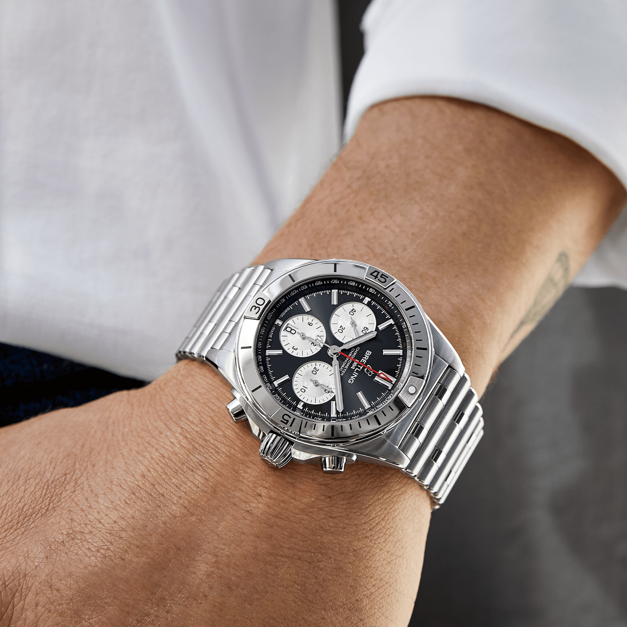 Men's watch / unisex BREITLING, Chronomat B01 / 42mm, SKU: AB0134101B1A1 | watchphilosophy.co.uk