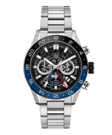 Men's watch / unisex TAG HEUER, Carrera GMT / 45mm, SKU: CBG2A1Z.BA0658 | watchphilosophy.co.uk