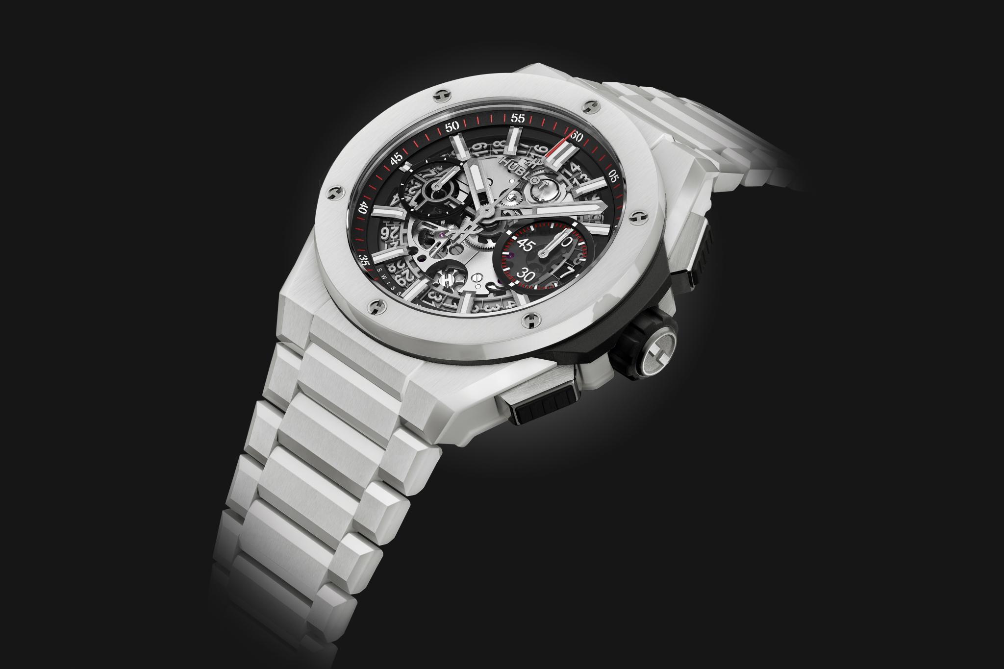 Men's watch / unisex HUBLOT, Big Bang Integrated White Ceramic / 42mm, SKU: 451.HX.1123.HX | watchphilosophy.co.uk