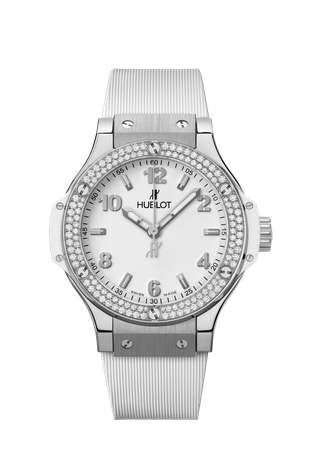 Ladies' watch HUBLOT, Big Bang Steel White Diamonds / 38mm, SKU: 361.SE.2010.RW.1104 | watchphilosophy.co.uk
