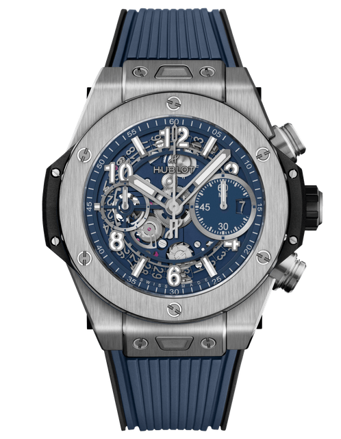 Men's watch / unisex HUBLOT, Big Bang Unico Titanium Blue / 42mm, SKU: 441.NX.5171.RX | watchphilosophy.co.uk