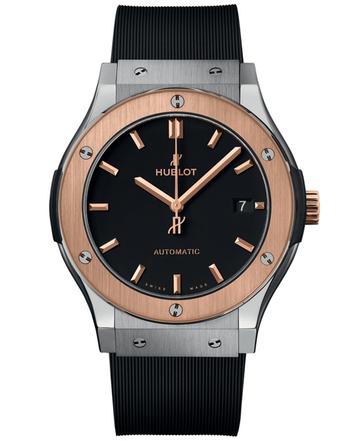 Men's watch / unisex HUBLOT, Classic Fusion Titanium King Gold / 45mm, SKU: 511.NO.1181.RX | watchphilosophy.co.uk